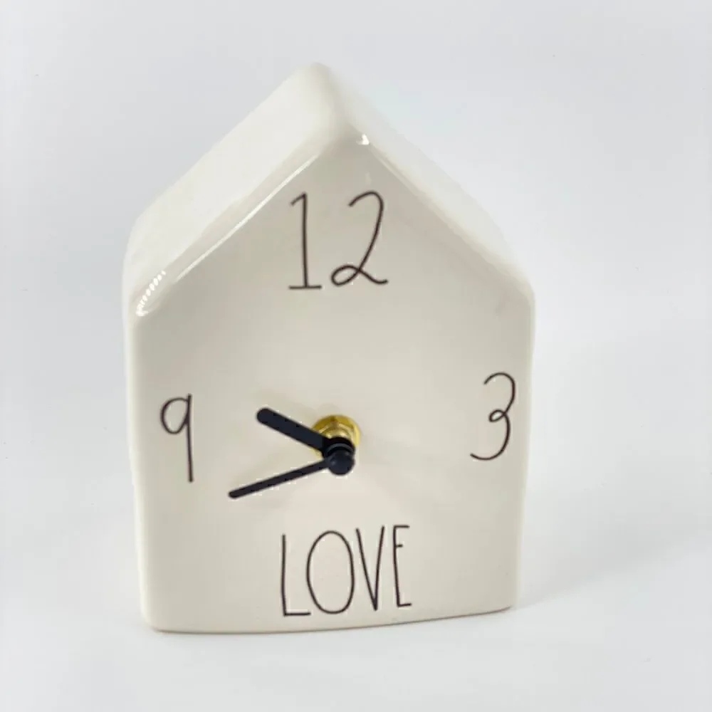 Rae Dunn by Magenta White Love Clock